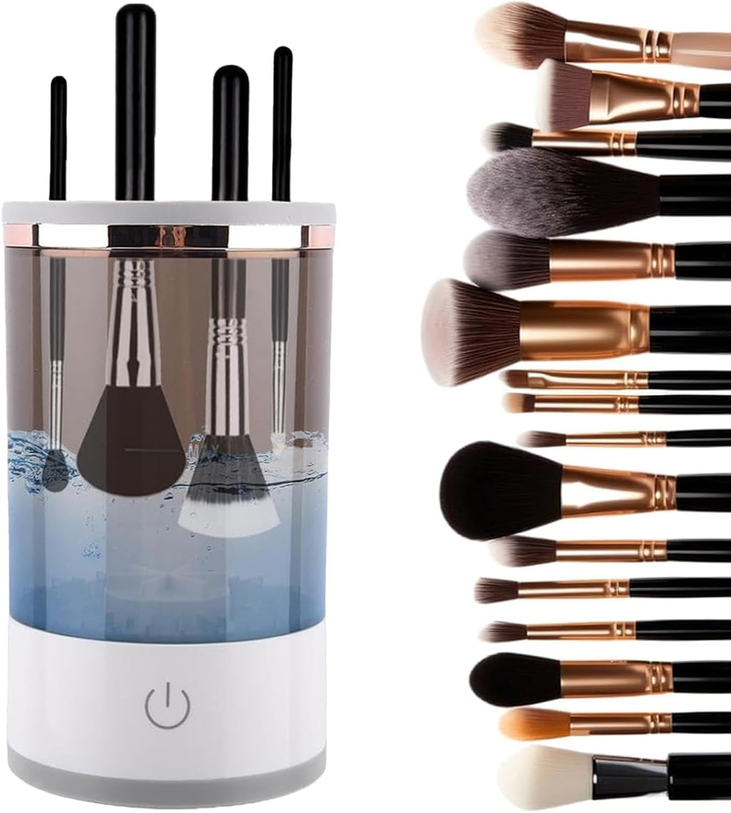 Electric Makeup Brush Cleaner, Automatic Cleaning and Drying Tool for All Size Beauty Brushes