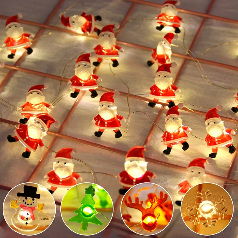 LED Merry Christmas Ornaments Christmas Decorations for Home 2024 Christmas Tree Decorations Xmas Deco Noel New Year 2025 Natal