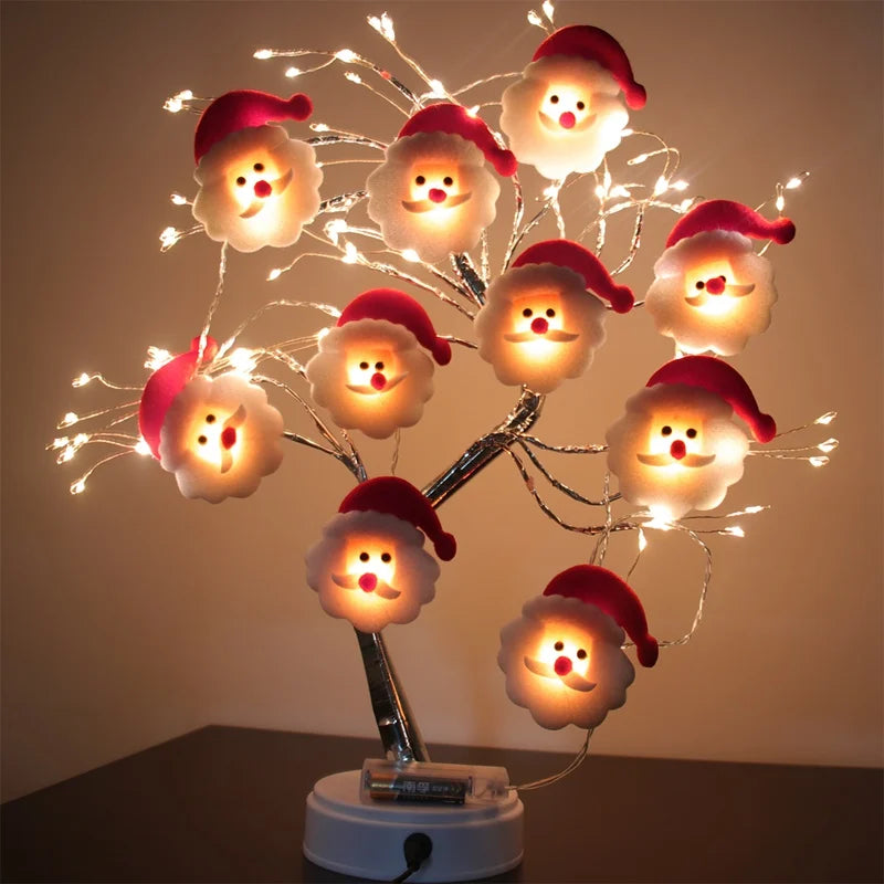 LED Merry Christmas Ornaments Christmas Decorations for Home 2024 Christmas Tree Decorations Xmas Deco Noel New Year 2025 Natal