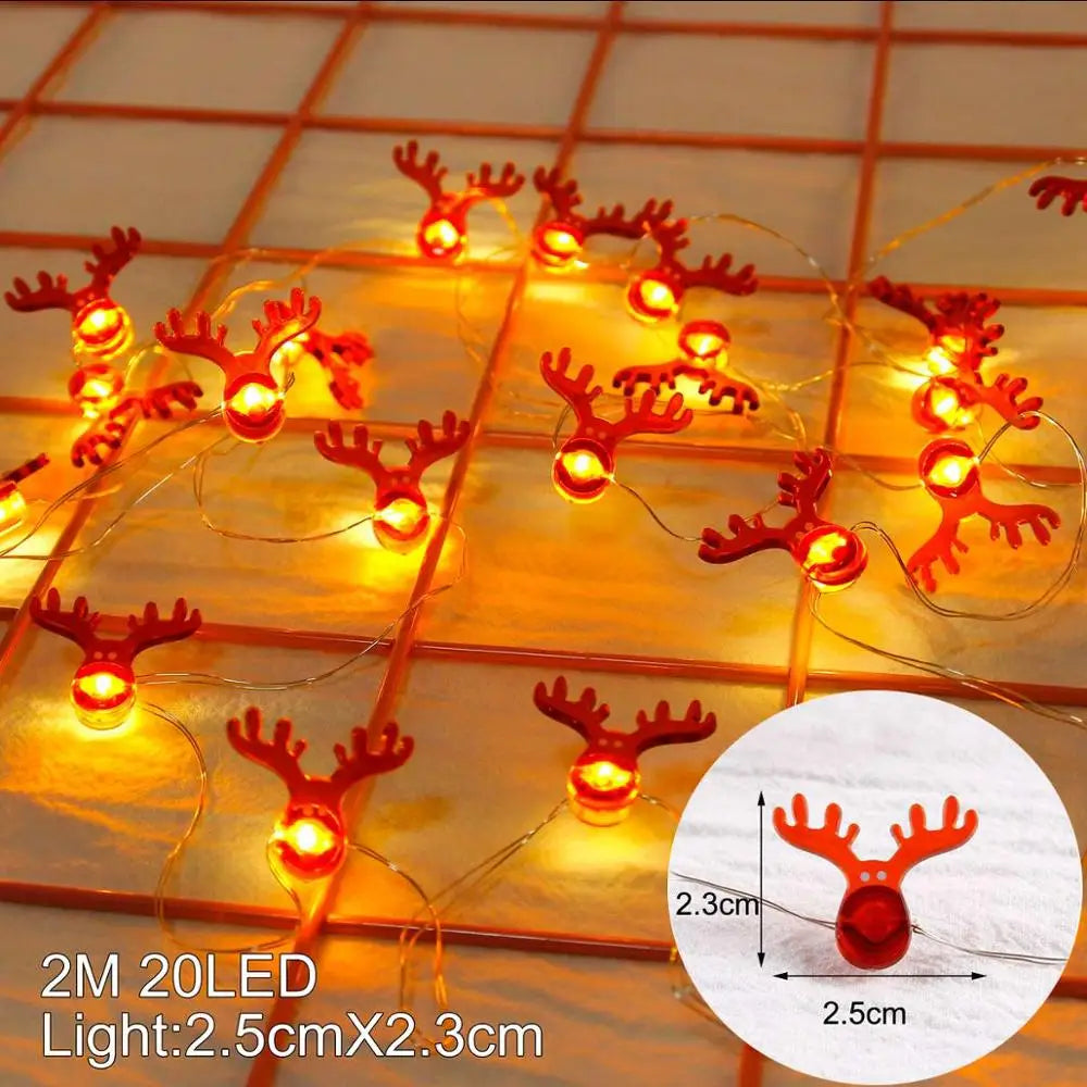 LED Merry Christmas Ornaments Christmas Decorations for Home 2024 Christmas Tree Decorations Xmas Deco Noel New Year 2025 Natal